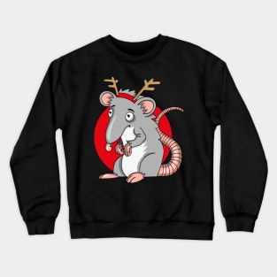 Christmas Rat Crewneck Sweatshirt